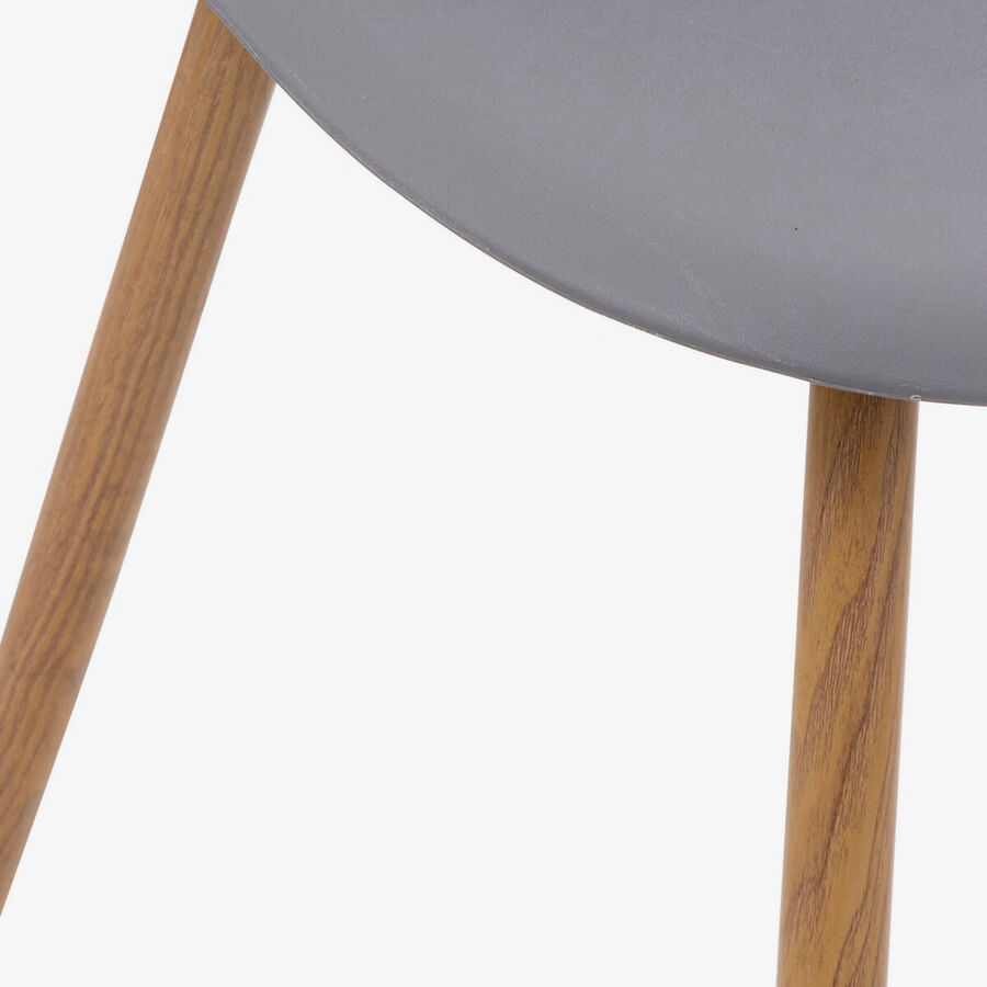 Silla de comedor de polipropileno gris Orel 