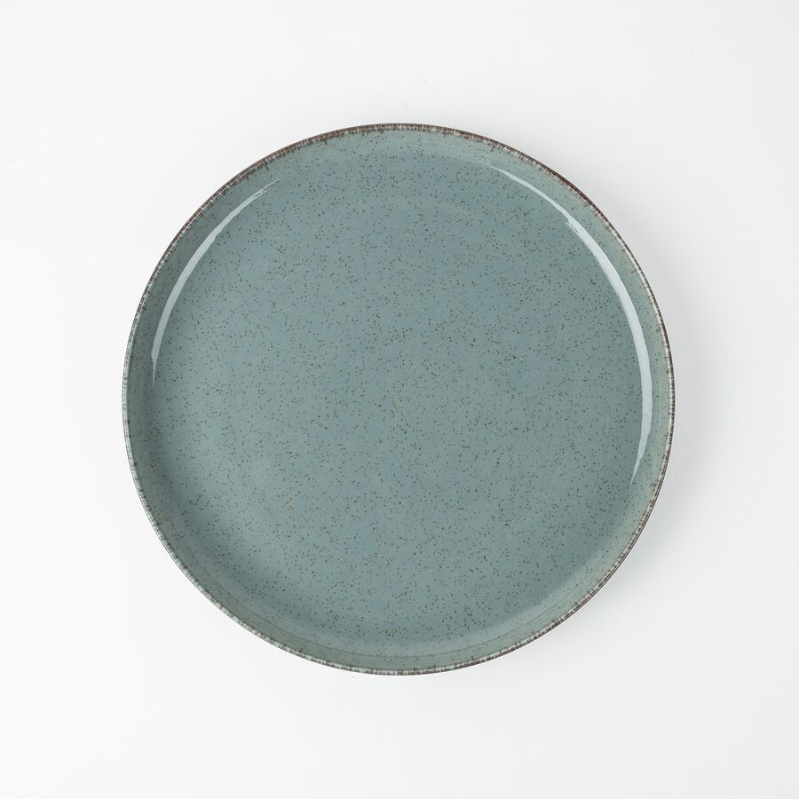 Vajilla de 12 piezas de porcelana azul Olite