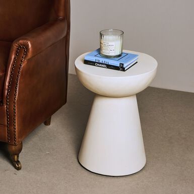 Mesa auxiliar de hierro Atenas &Oslash;39x50cm Clau&Chloe