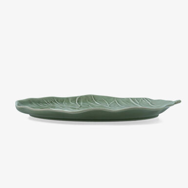 Bandeja de col verde de porcelana Huerta 25x21cm 