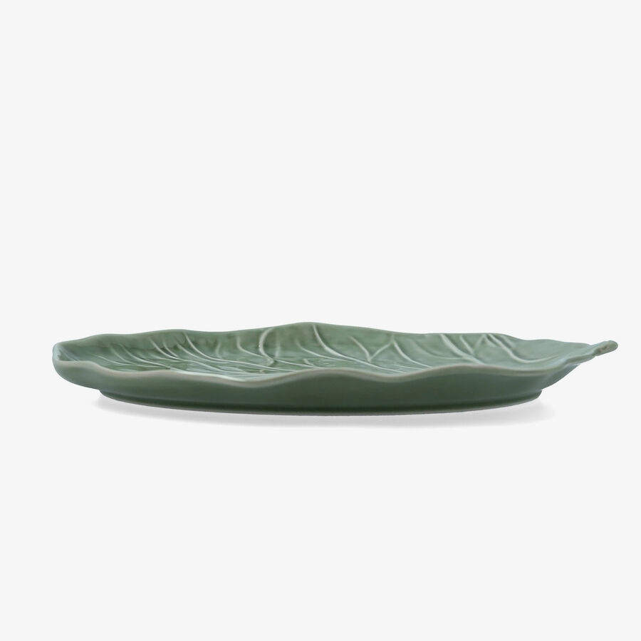 Bandeja de col verde de porcelana Huerta 25x21cm 