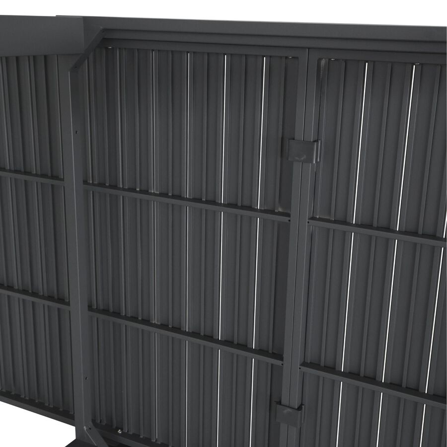 Mesa de jardín extensible de aluminio gris Nijar 90/180x90x76cm