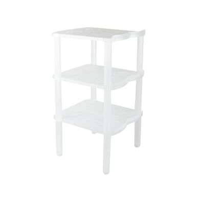 Zapatero blanco con 3 estantes 47x23x25cm