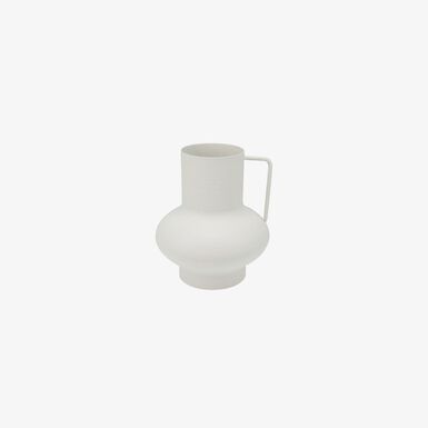 Jarron de zinc 15cm blanco Zen
