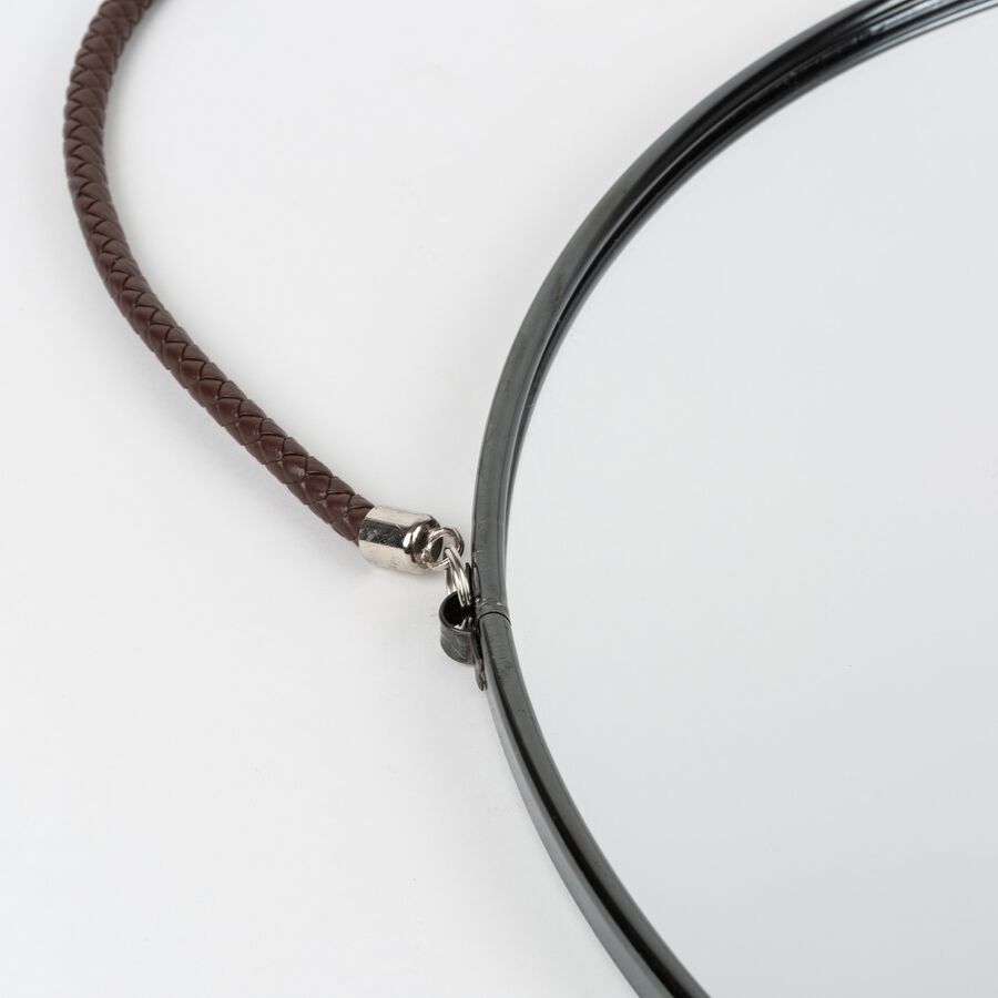 Espejo redondo negro Jan Ø38cm