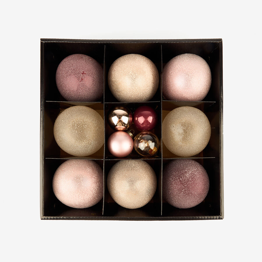 Set de 16 bolas decorativas Navidad