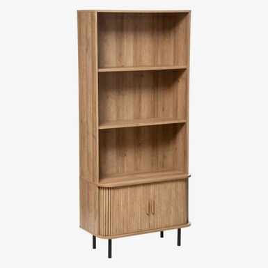 Librer&iacute;a de 2 puertas de madera Ivara
