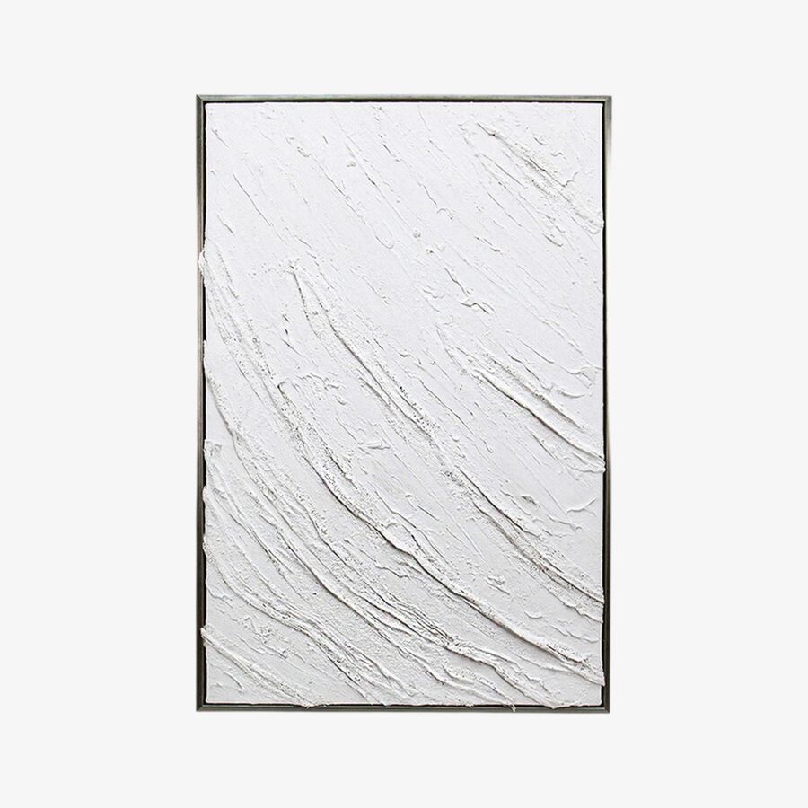 Cuadro con marco plateado Diagonal Sondal 60x90cm