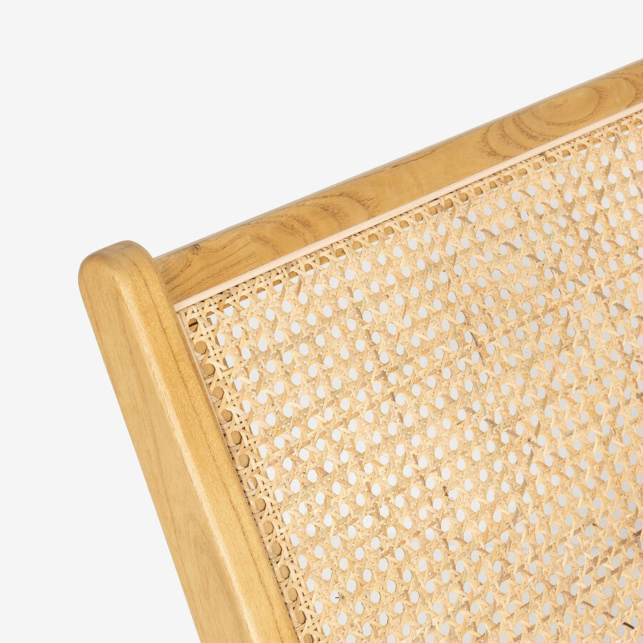 Butaca de ratán marrón claro Elodye 64x49x66cm Clau&Chloe