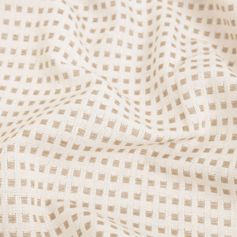 Mantel de algod&oacute;n reciclado beige Trivial 140x250cm