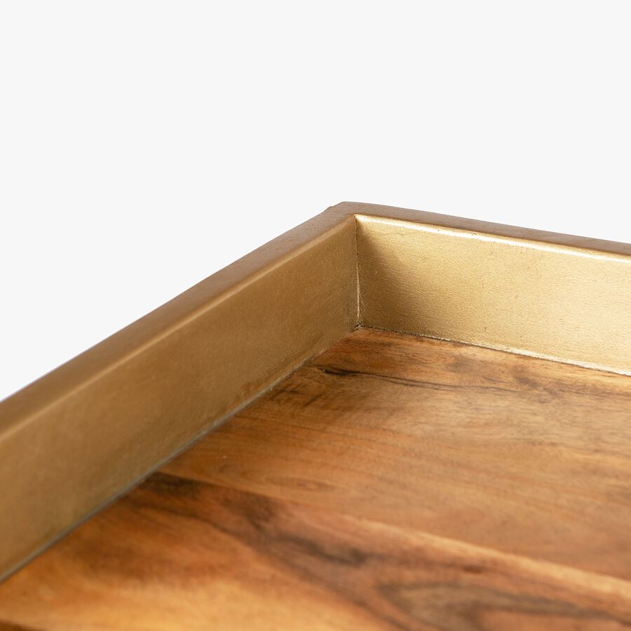 Escritorio de madera acacia Minos 120x50x86cm Clau&Chloe