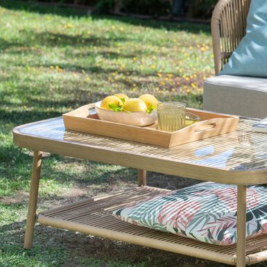 Bandeja de bambú 43x29cm