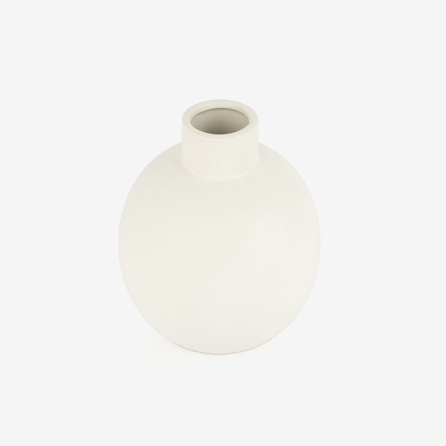 Jarr&oacute;n de porcelana blanco &Oslash;10,8x17cm