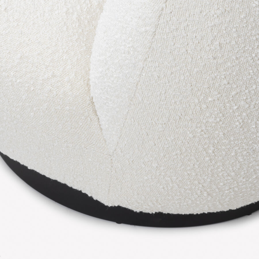 Butaca de borreguito giratoria blanca Pacha 81x95x71cm Clau&Chloe