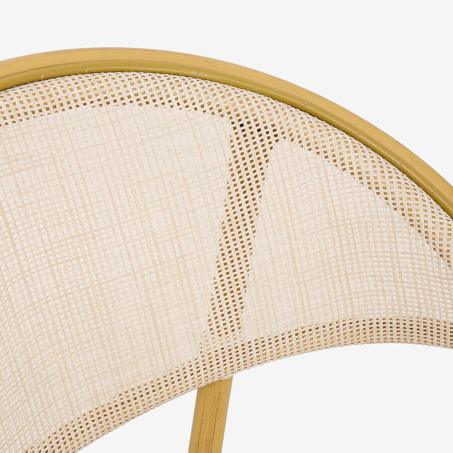 Silla de jardín bistro de textilene beige French 56x60x82cm