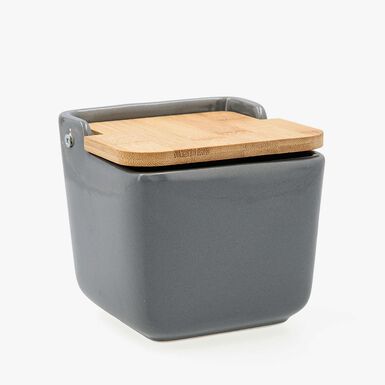 Salero de ceramica gris TuyYo 12x12