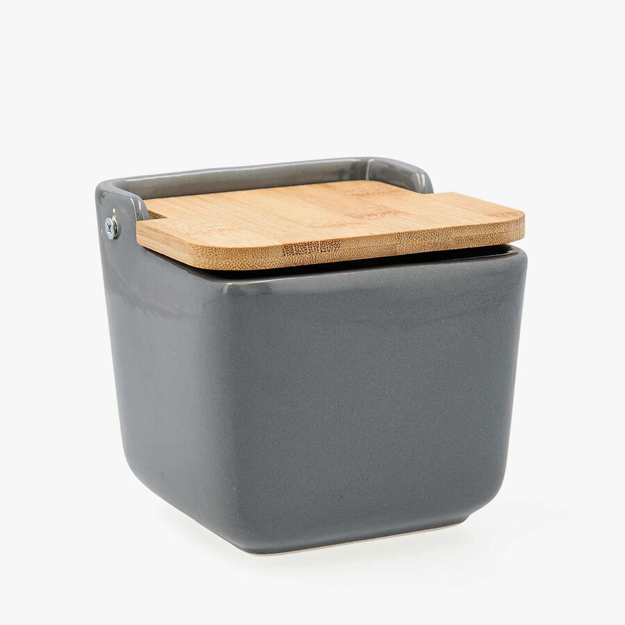 Salero de ceramica gris TuyYo 12x12