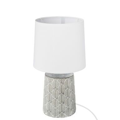 Lámpara de mesa de gres Hojas 21x35,5cm