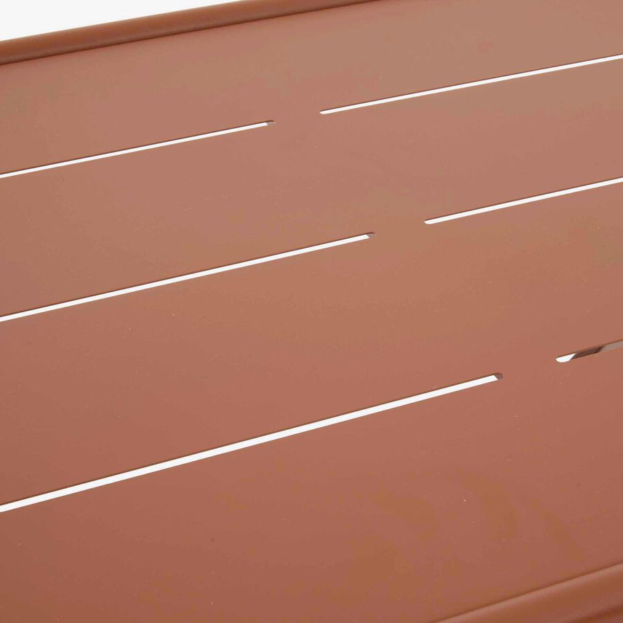 Conjunto de jard&iacute;n para 4 personas de acero caoba Solani