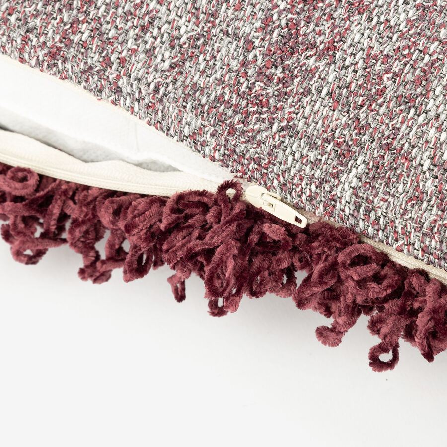 Coj&iacute;n de algod&oacute;n reciclado vino Alice 50x50cm Clau&Chloe