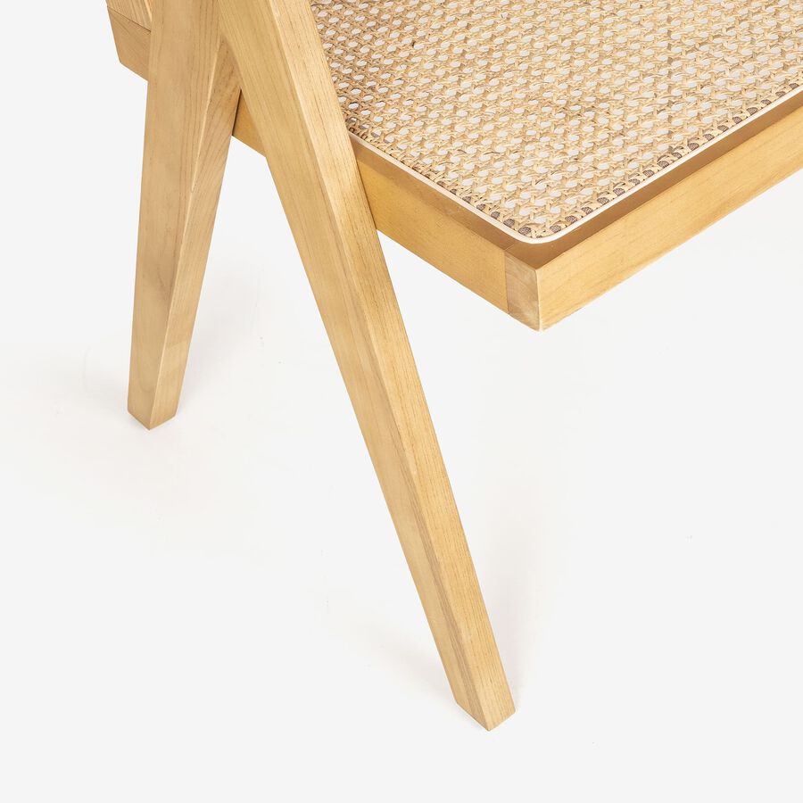 Banco de rat&aacute;n marr&oacute;n claro Elodye Clau&Chloe