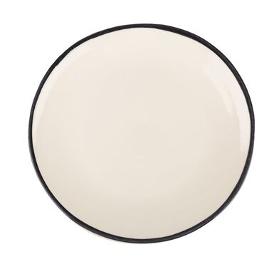 Plato llano de gres blanco Arty 27cm