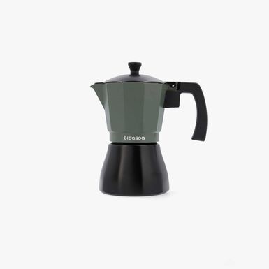 Cafetera italiana de aluminio apta inducci&oacute;n para 6 tazas Bidasoa