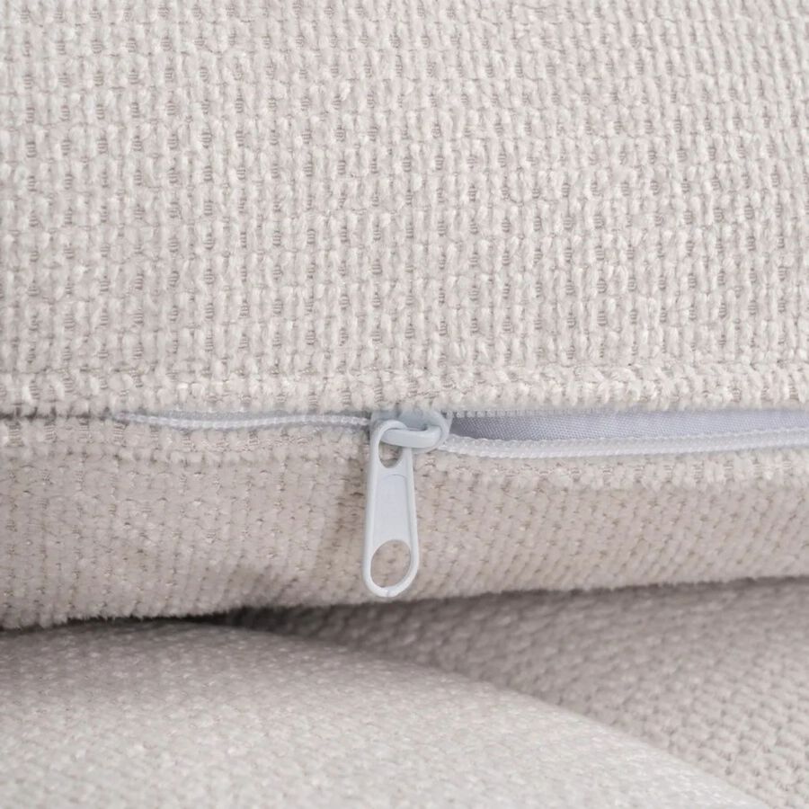 Sof&aacute; modular chaise longue crema 168x90x82cm