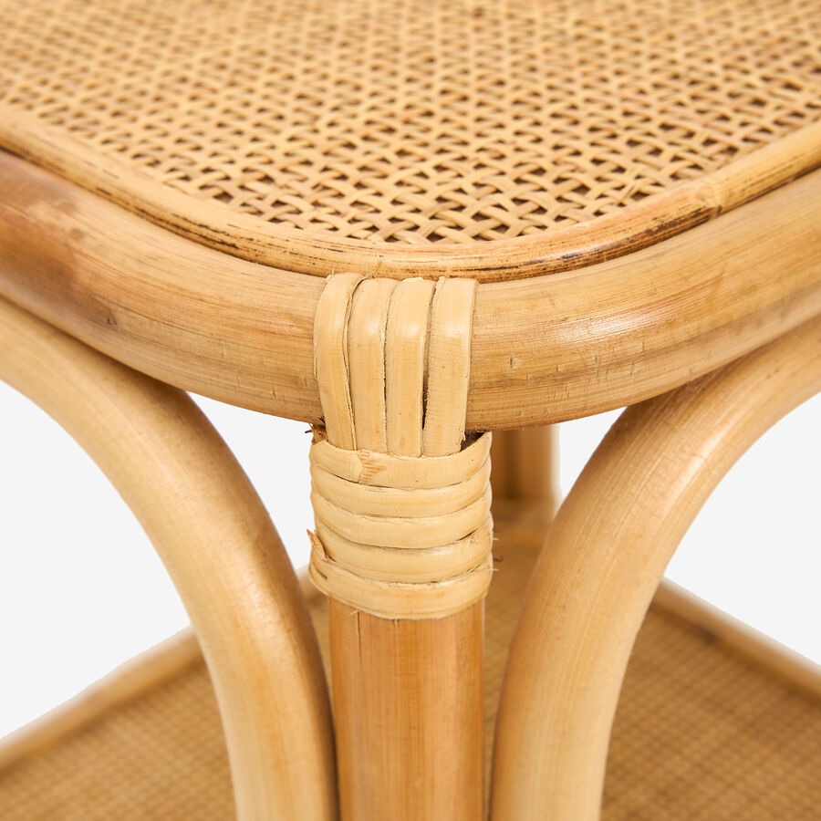 Mesa auxiliar de rat&aacute;n Delos 35x35x45cm