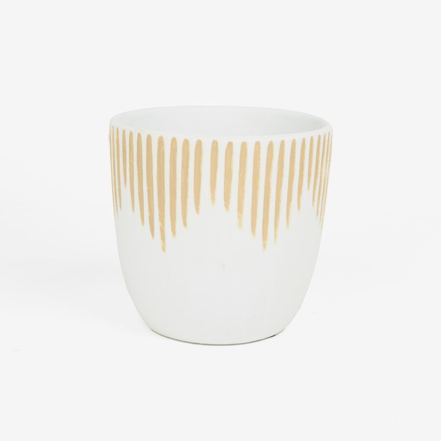 Macetero blanco en varios modelos Ø13cm