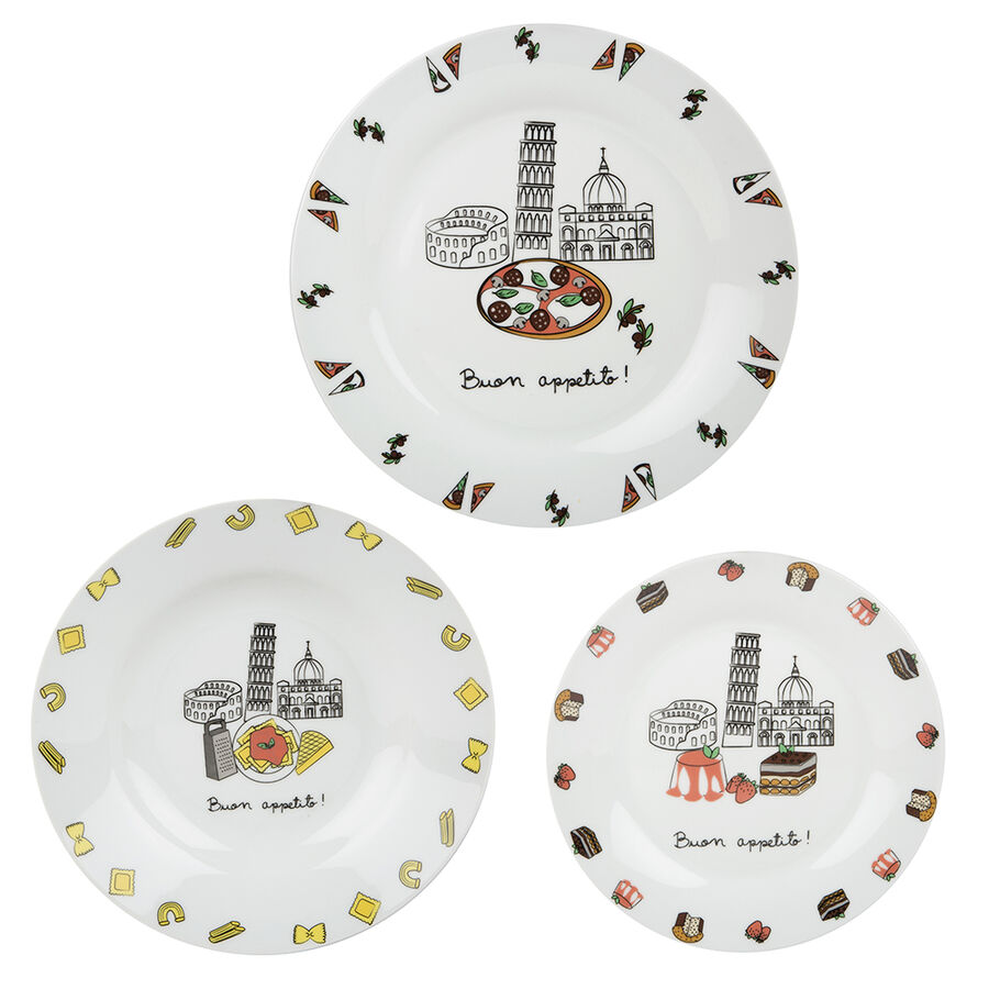 Vajilla 18 Piezas Porcelana Italia