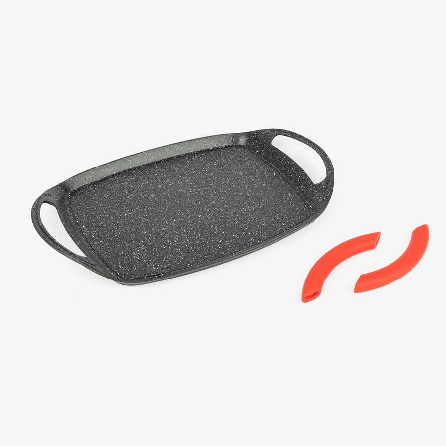 Plancha asadora apta para inducción 37x25cm - Bergner