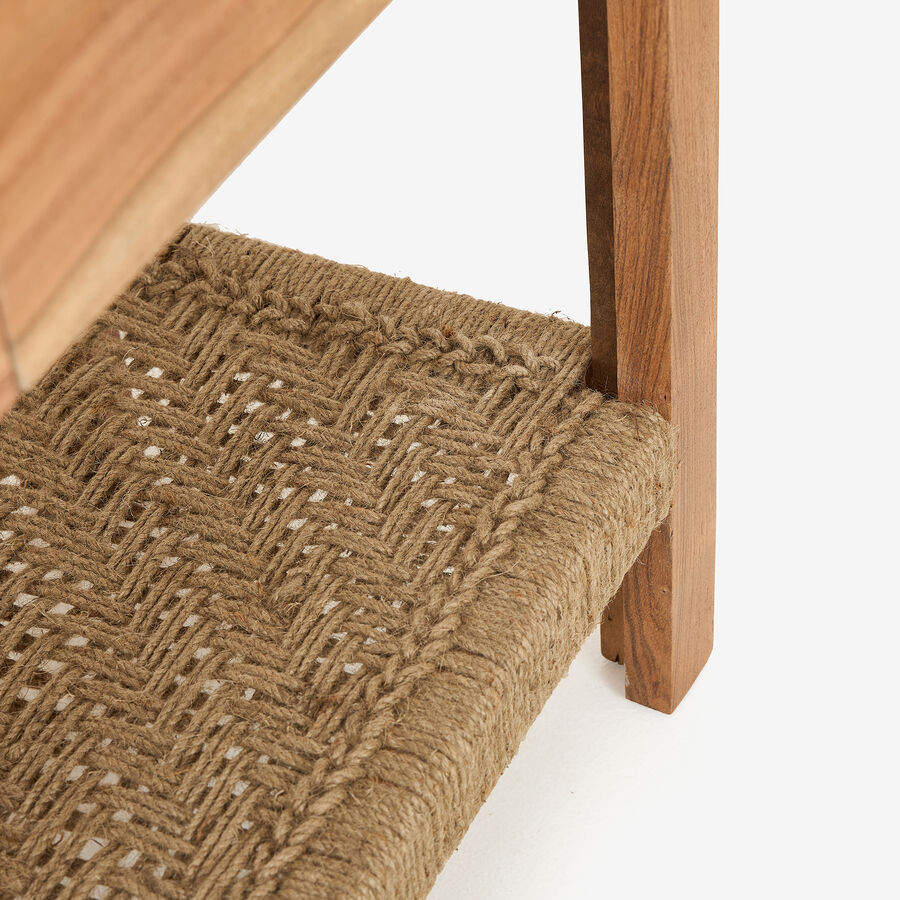 Consola de madera de acacia Bolt 170x40x75cm Clau&Chloe