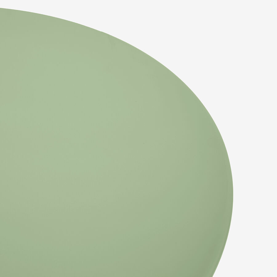 Set de jard&iacute;n de mesa y 2 sillas de acero verde Bistro