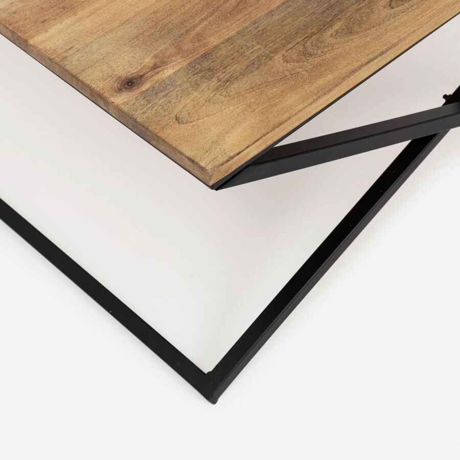 Mesa de centro en madera de mango Mil&aacute;n 80x80cm