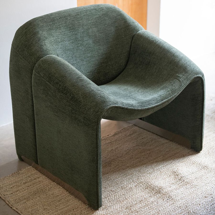 Butaca verde Nelia 81x64x74cm Clau&Chloe