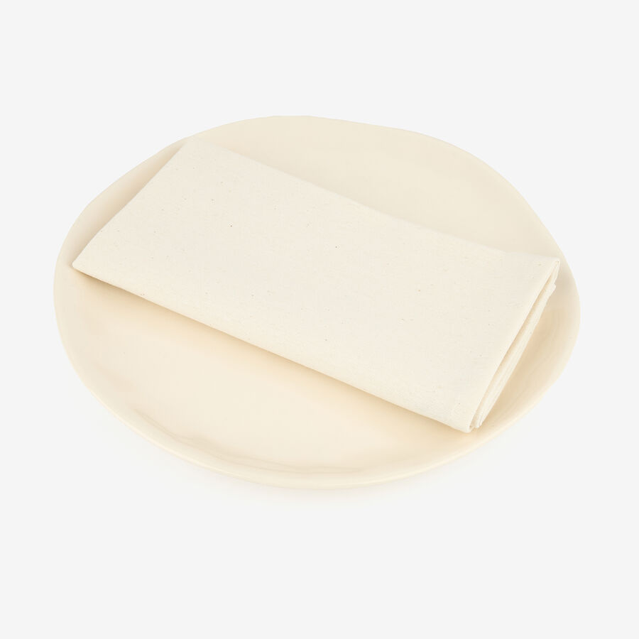 Set 2 servilletas de algodón y poliéster beige Faura 45x45cm