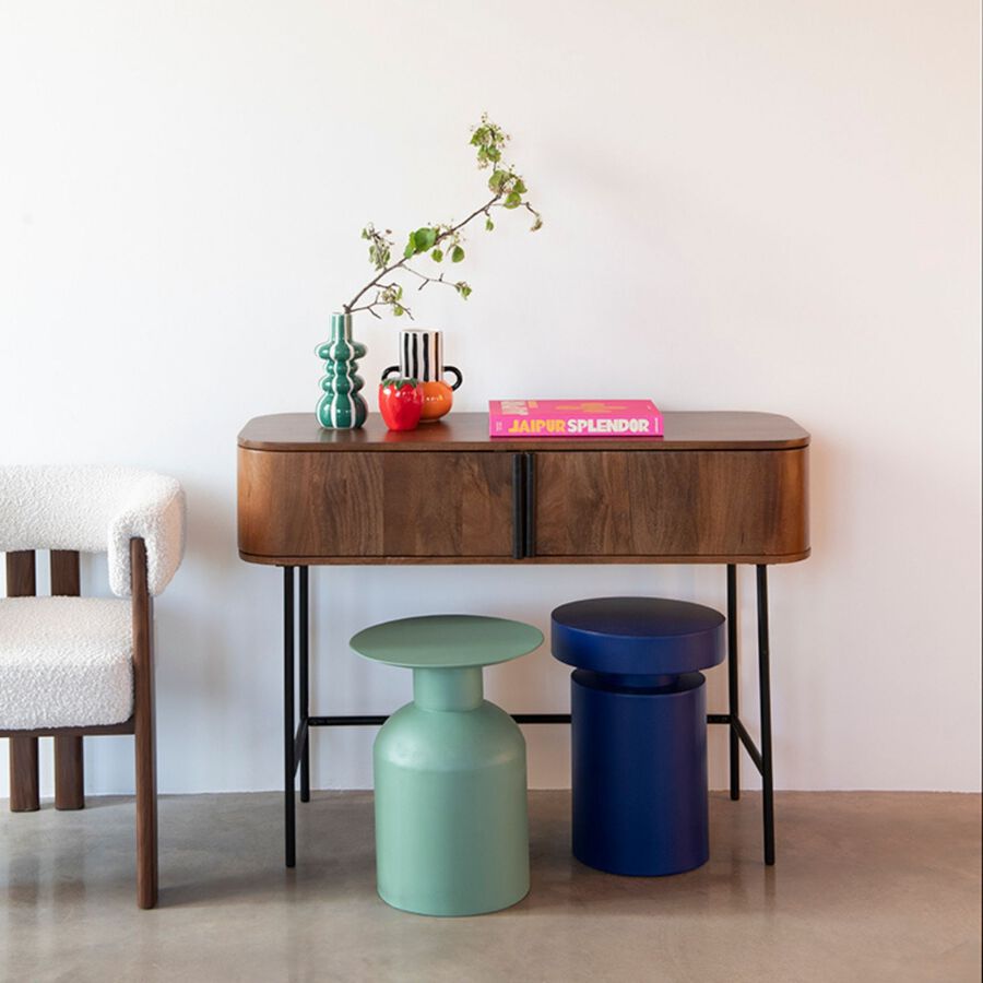 Consola de madera de mango Hulta 110x40x80cm