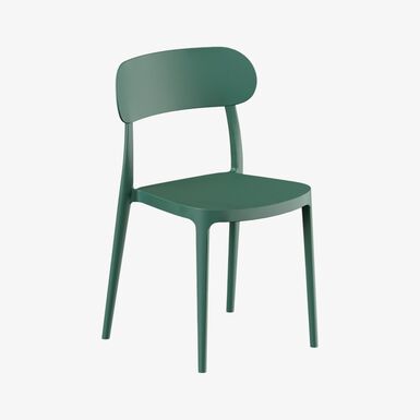 Silla de comedor de polipropileno verde Nesta 45x42x77cm