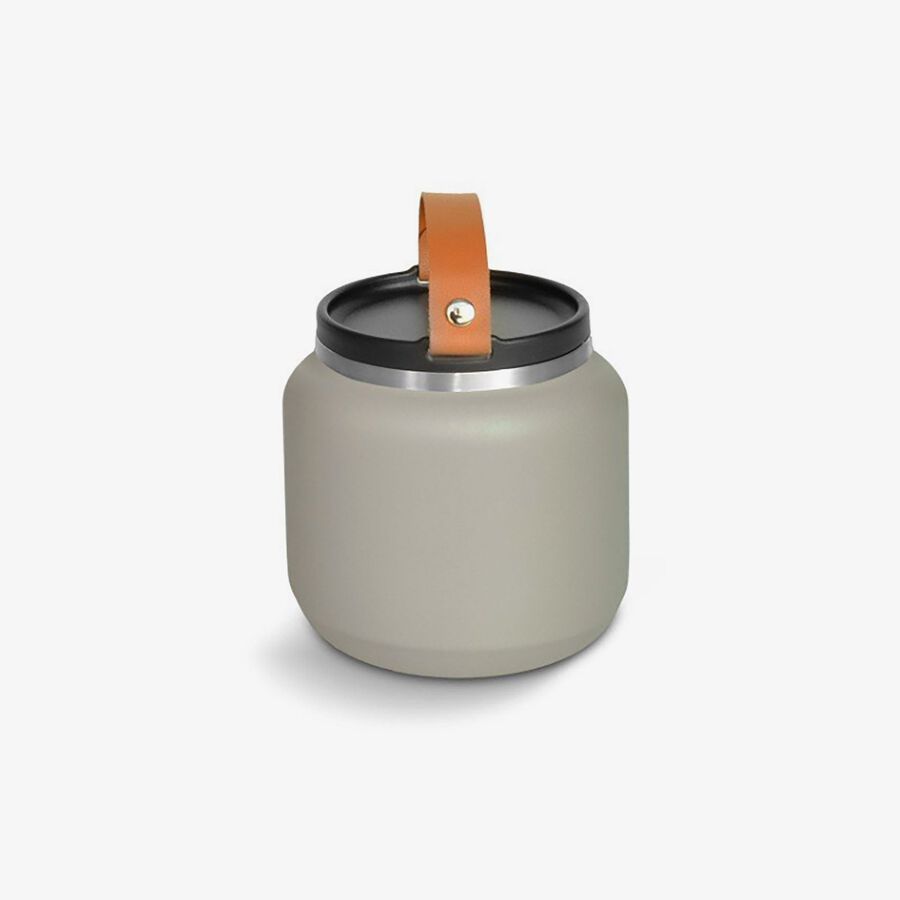 Termo para s&oacute;lidos beige de acero inoxidable 70cl