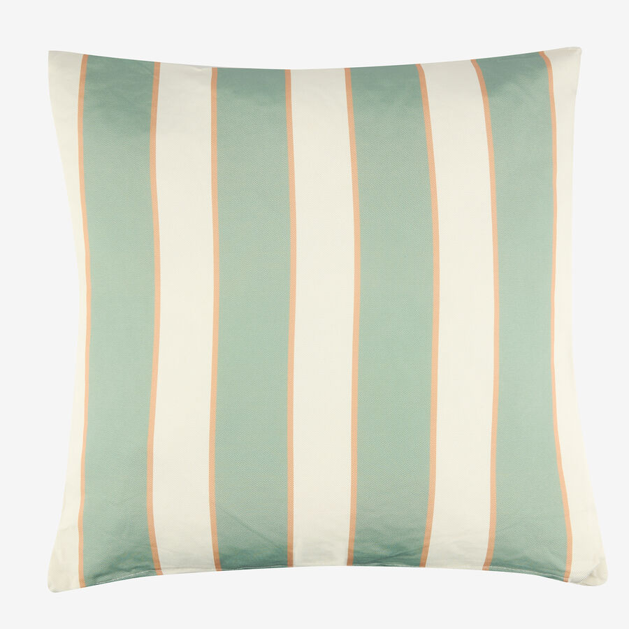 Cojín de exterior verde Rayas 43x43cm