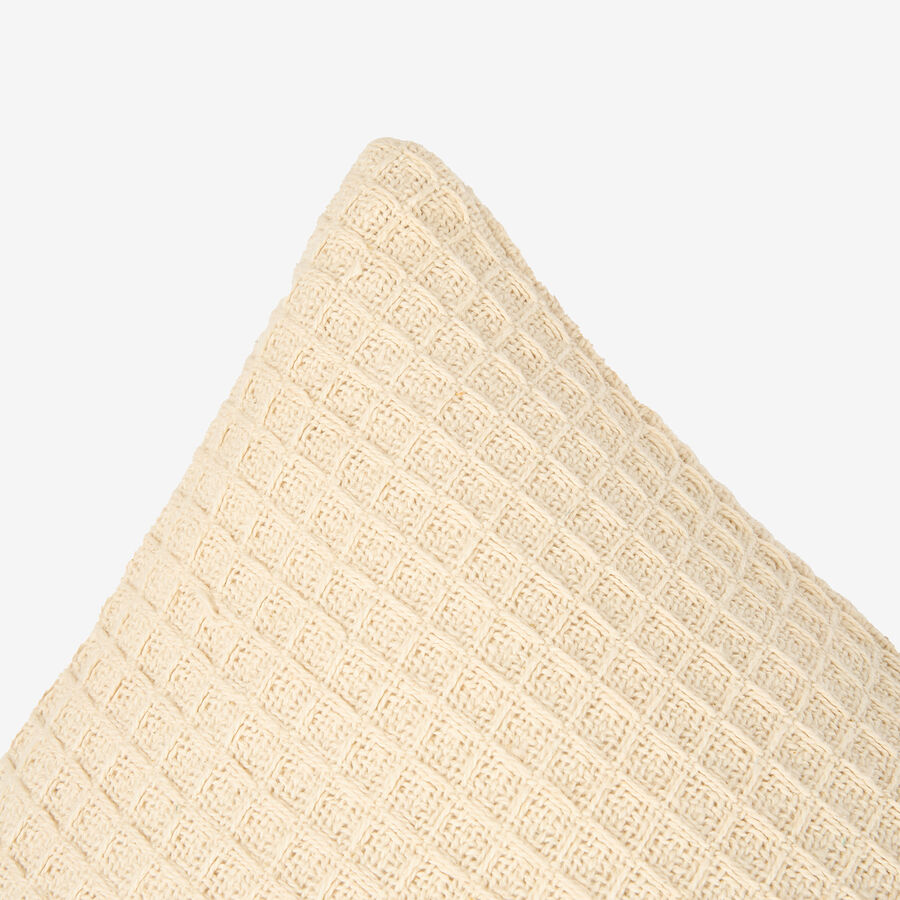 Funda de coj&iacute;n de algod&oacute;n natural Waffle 45x45cm
