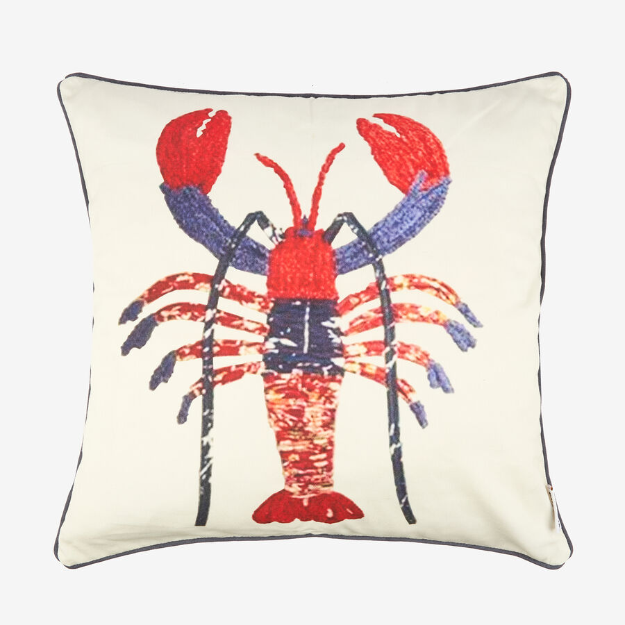 Funda de coj&iacute;n de algod&oacute;n Lobster 45x45cm
