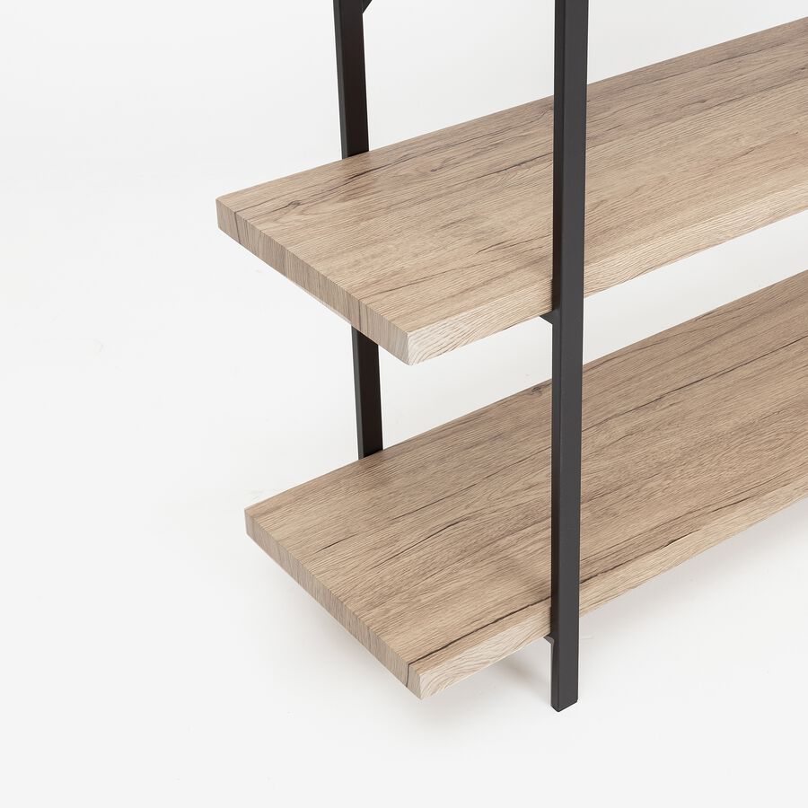 Estantería de madera MDF de 5 estantes marrón Badok 174 cm