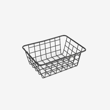 Cesta rectangular de metal 20x15,5x8cm