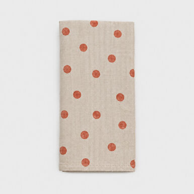 Servilleta de algod&oacute;n naranja Topacio 43x43cm