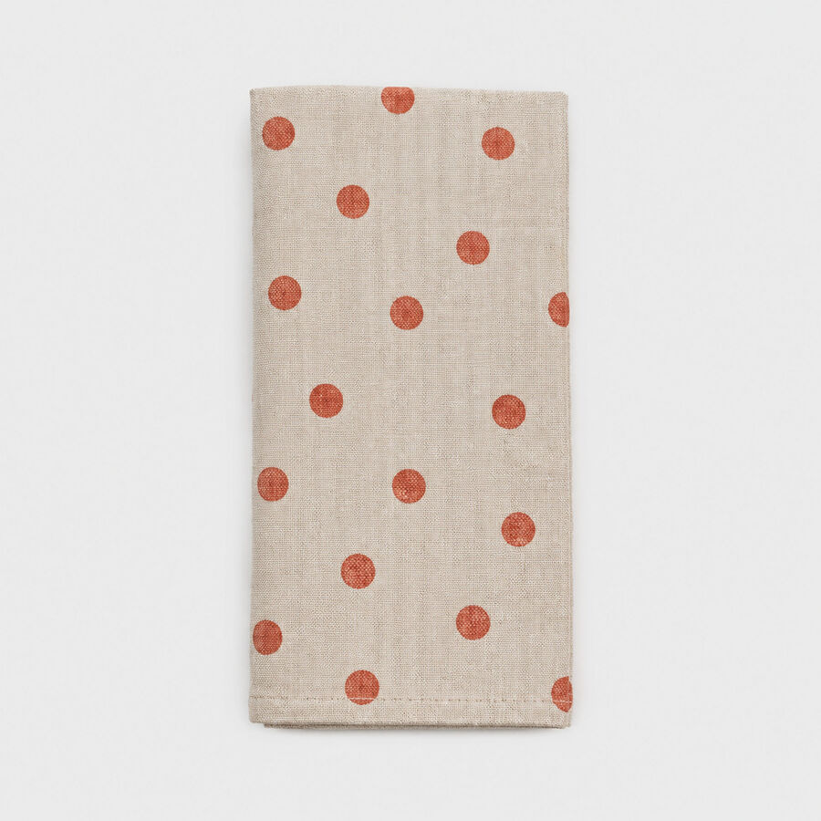 Servilleta de algod&oacute;n naranja Topacio 43x43cm