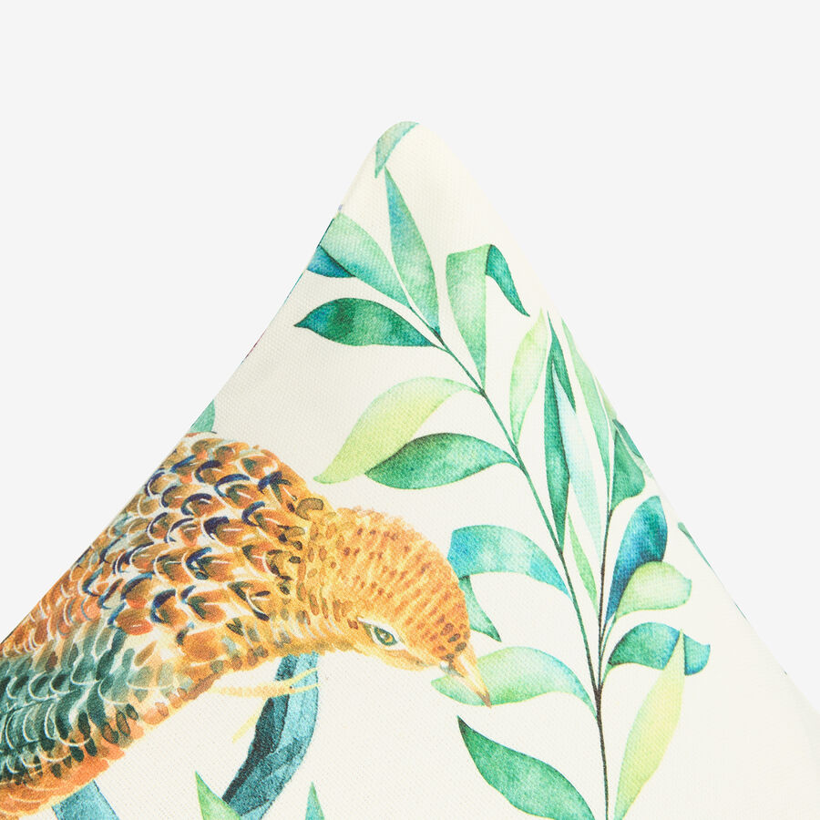 Funda de coj&iacute;n de algod&oacute;n Birds 45x45cm