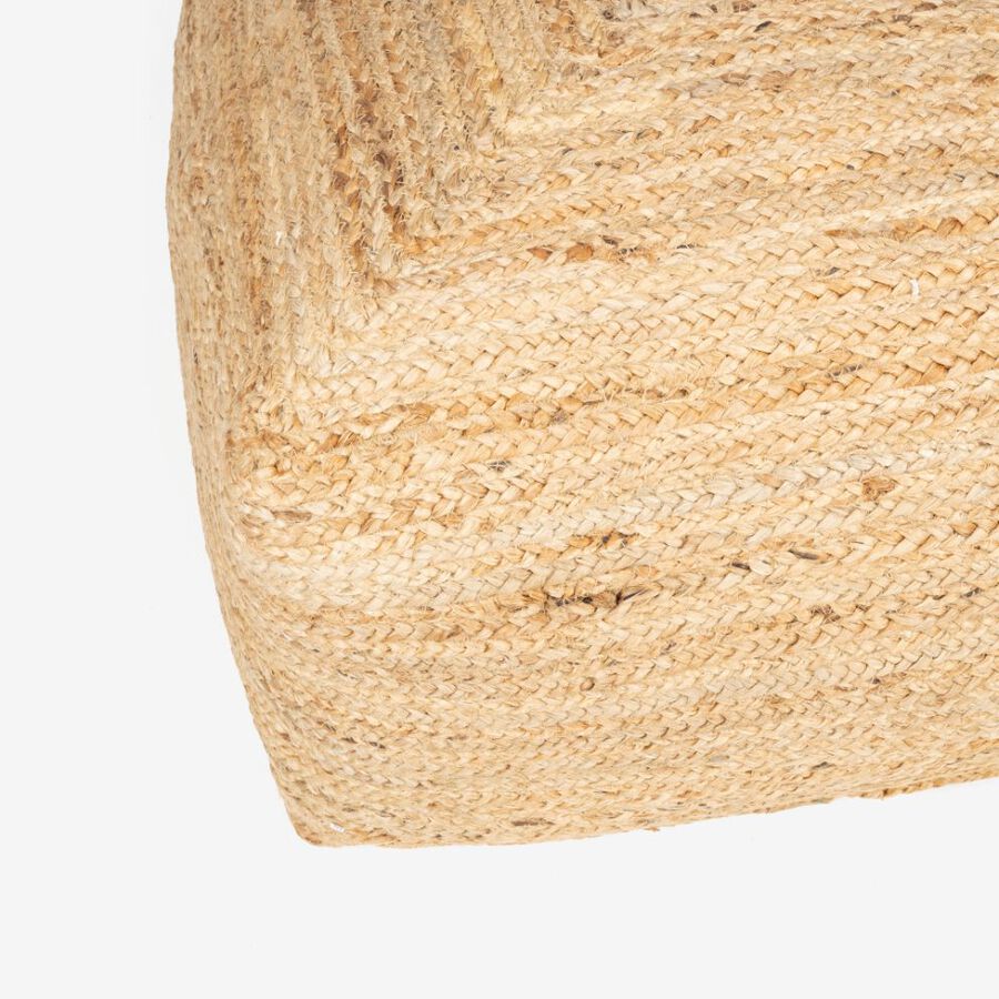 Puf de yute trenzado 60x60x35cm