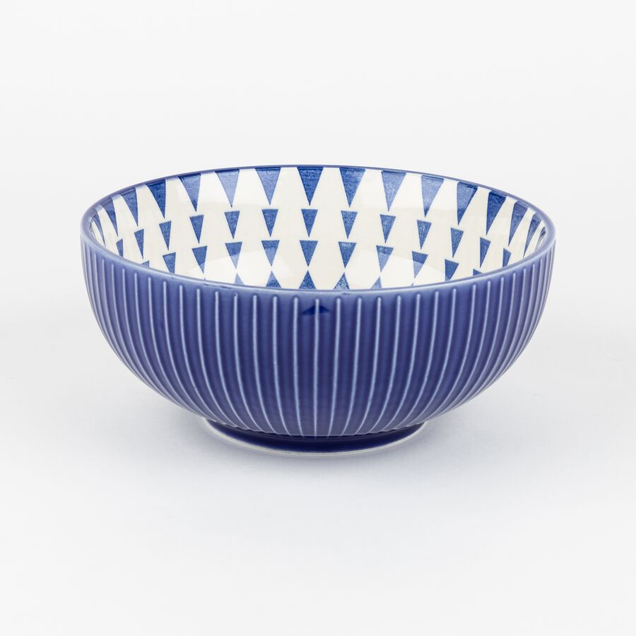 Ensaladera de cer&aacute;mica azul Algarve &Oslash;21cm